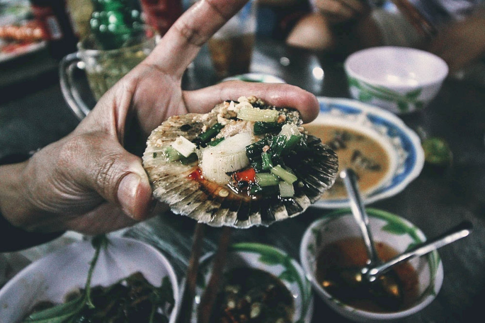 plenty of street foods ho chi minh city